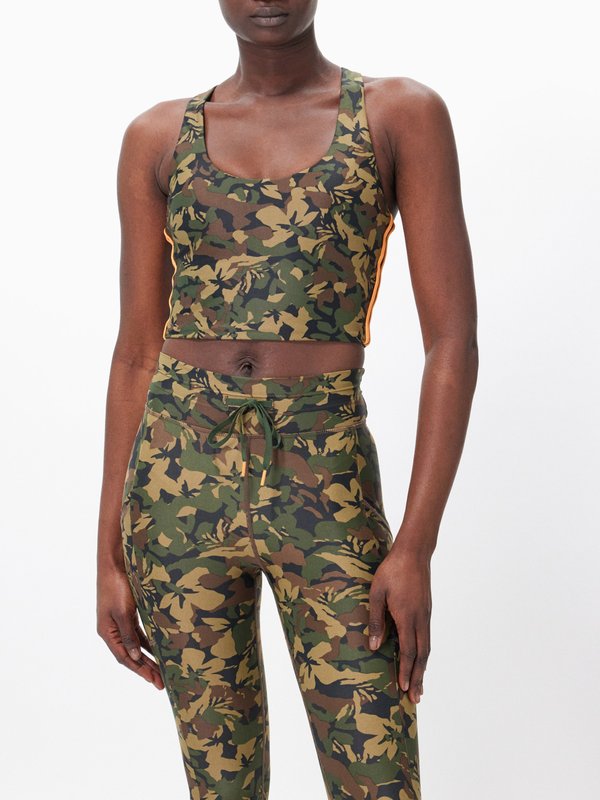 The Upside Margot camouflage-print sports bra