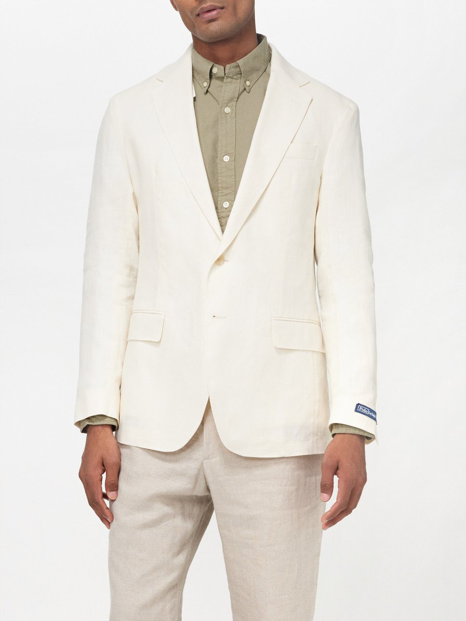 Polo Ralph Lauren Single-breasted linen suit jacket