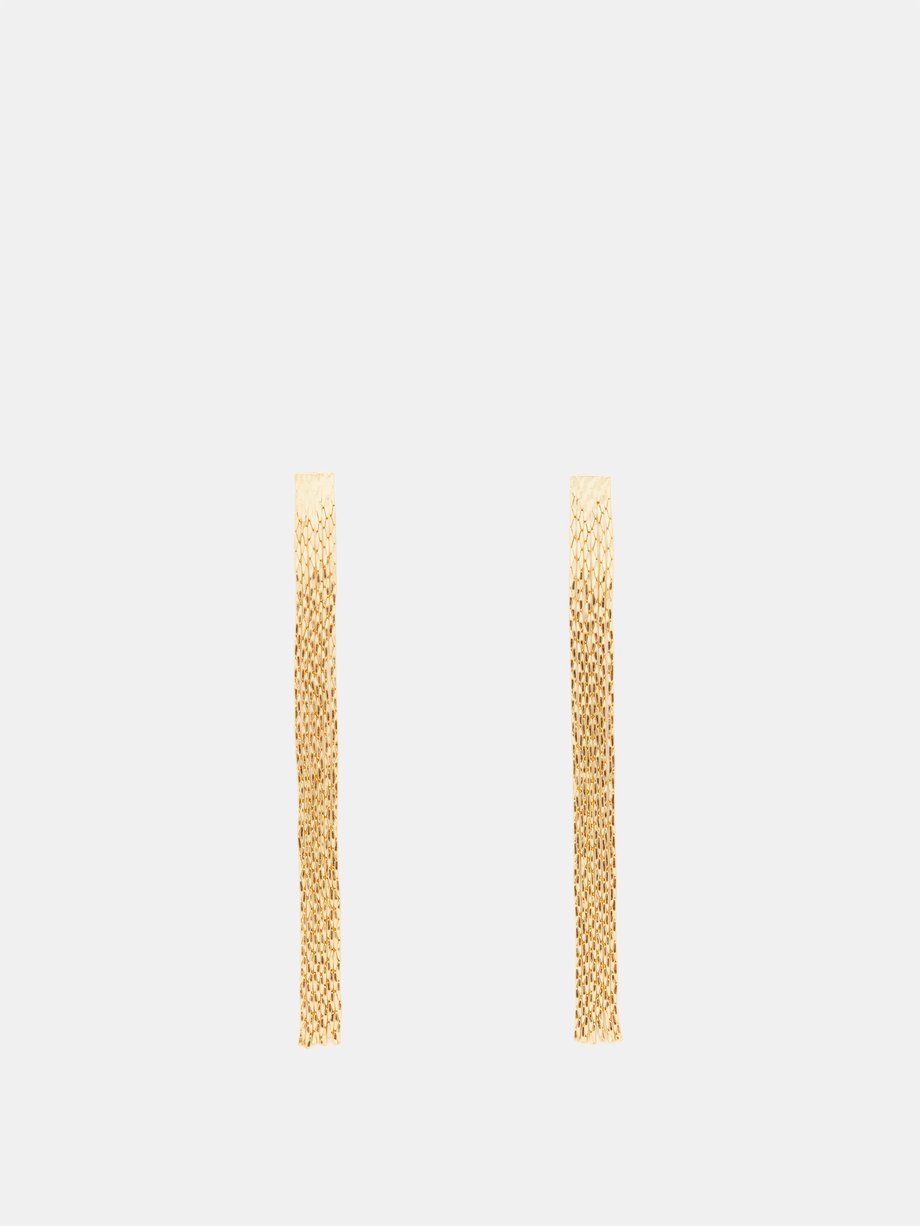 Anissa Kermiche Thin Fil 18kt gold-plated earrings