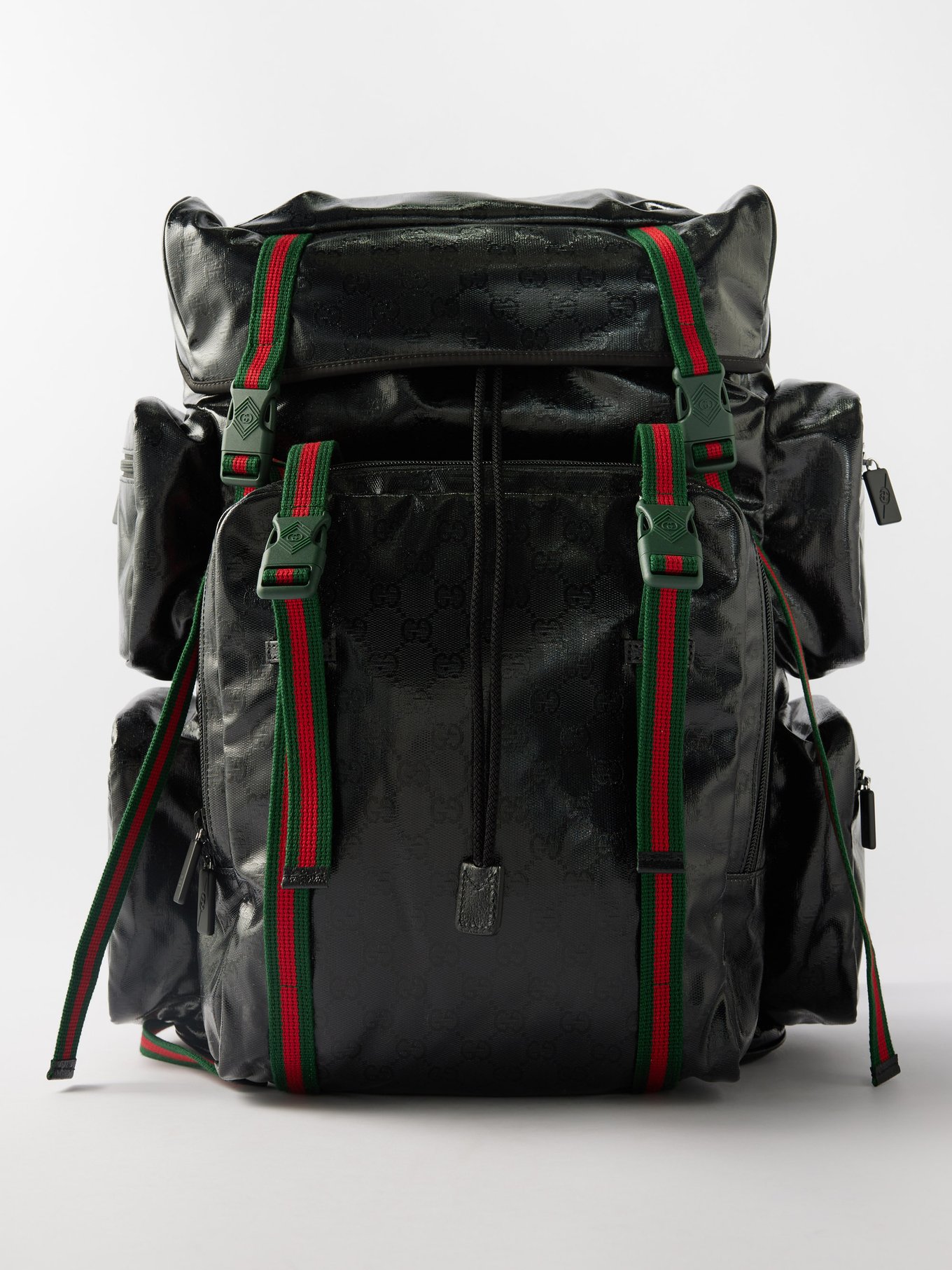 GUCCI Backpacks Men, Jumbo GG backpack Black
