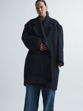 Raey Super oversized wool blend coat