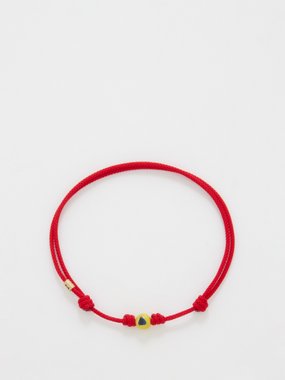 Luis Morais Sapphire & 14kt gold cord bracelet