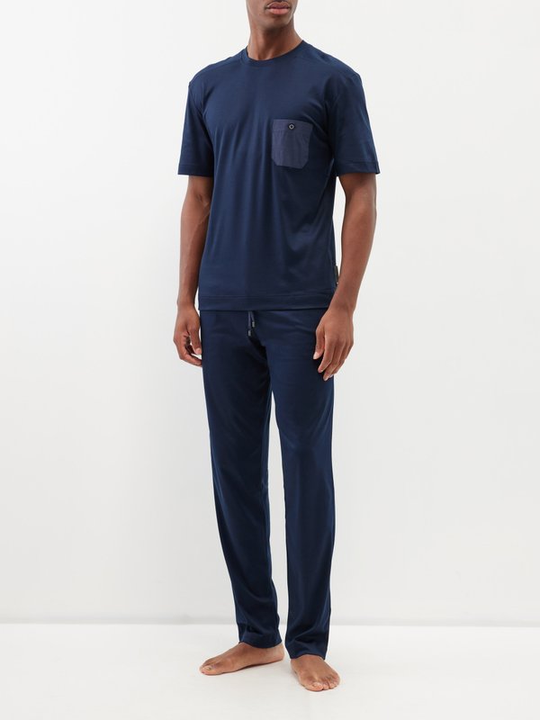 Zimmerli Modern cotton-modal blend pyjama top
