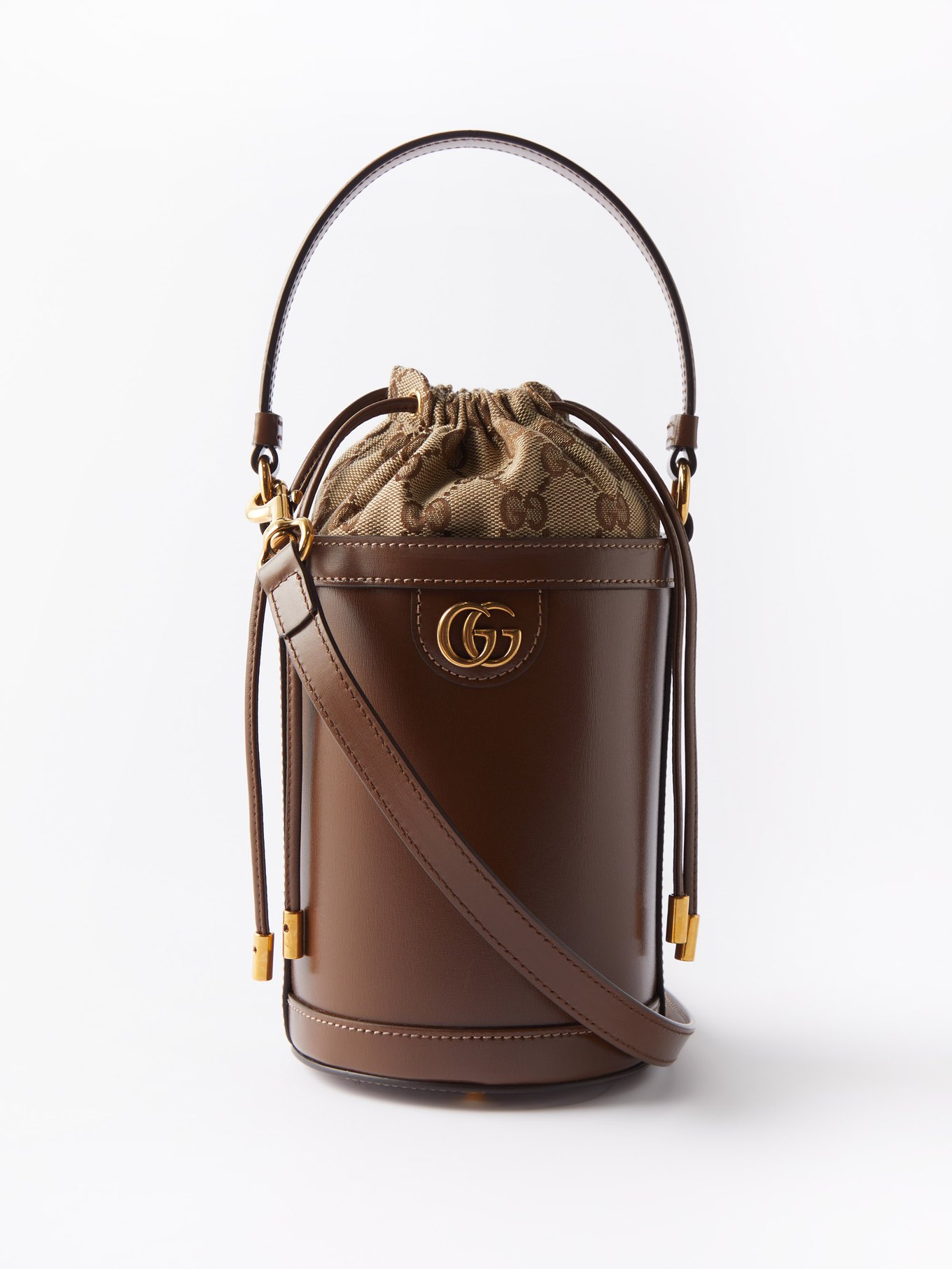 Gucci, Bags, Gucci Ophidia Gg Mini Bucket Bag Beige Brown Green Red  Supreme 55620