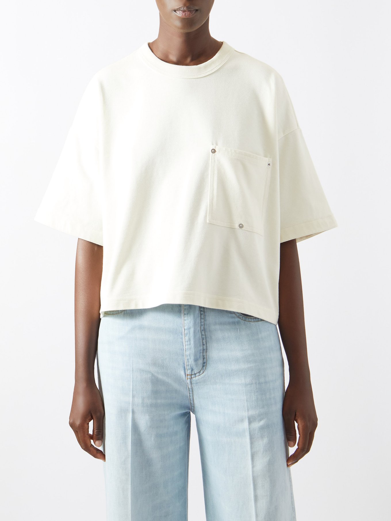 Chest-pocket cotton-jersey T-shirt | Bottega Veneta