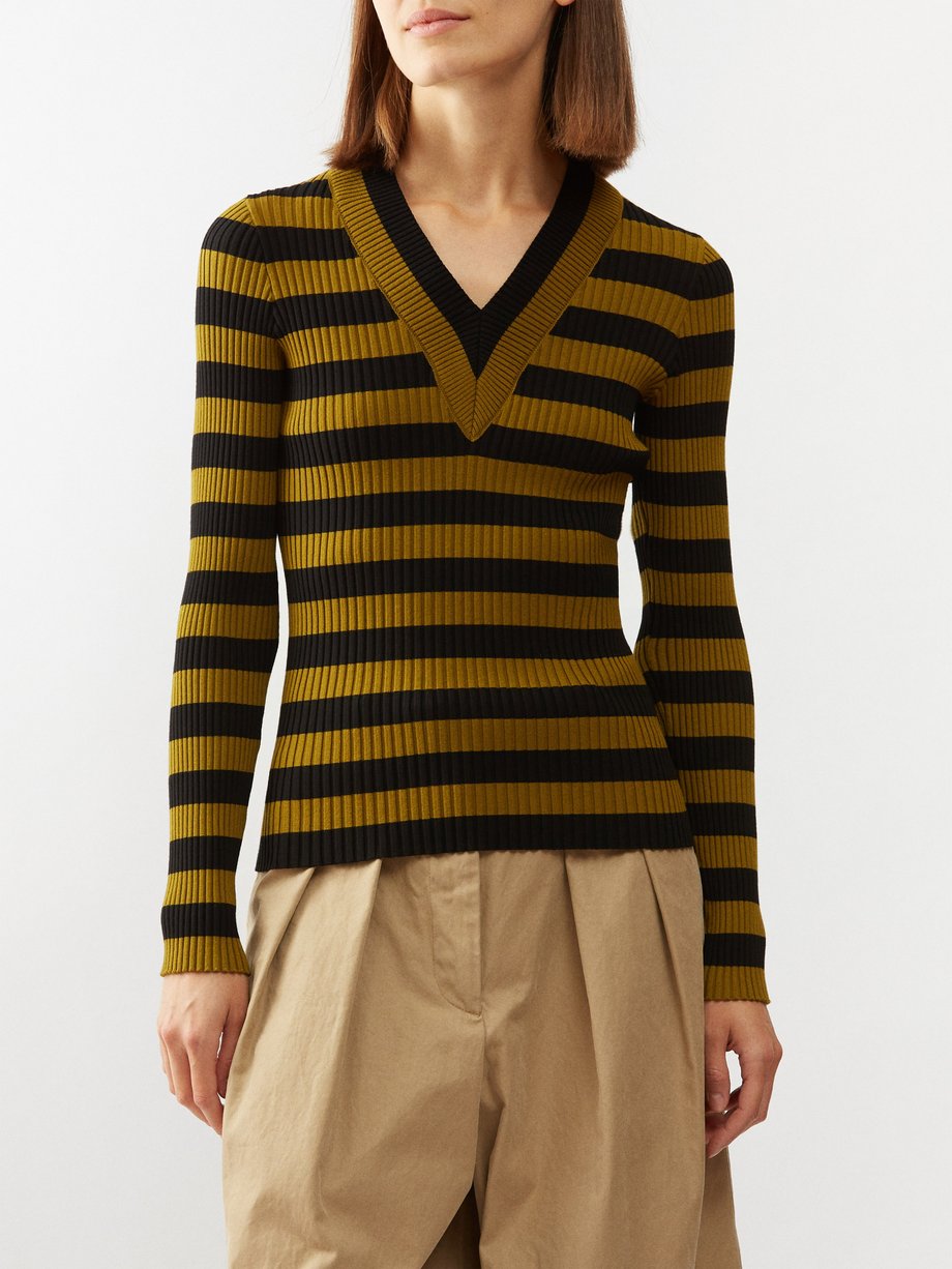 Dries Van Noten (Dries Van Noten ) Tilaka striped ribbed-jersey sweater