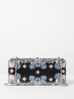 Judith Leiber Slim Glimmer crystal-embellished clutch bag