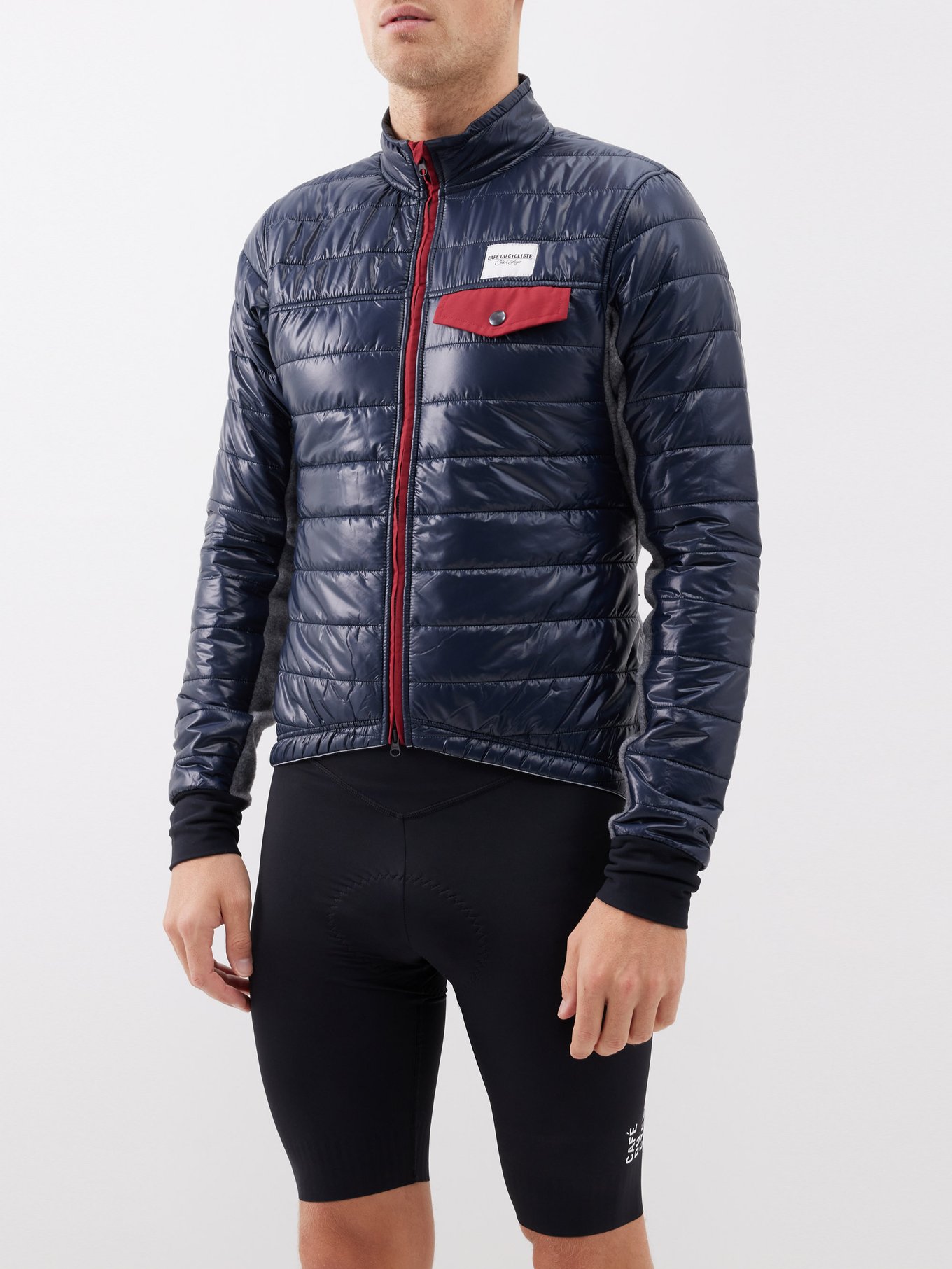 Albertine thermal padded shell and fleece jacket | Café Du Cycliste