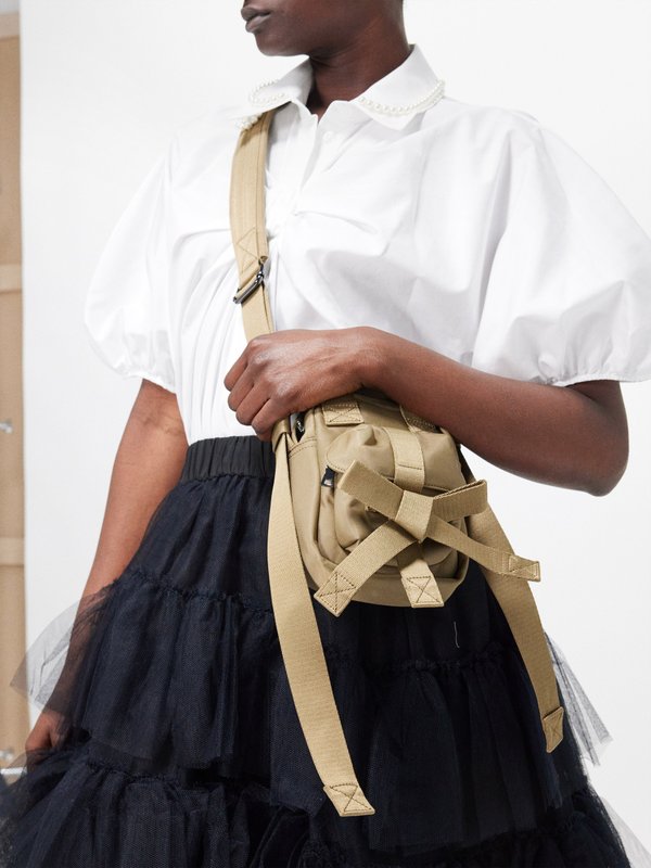 Simone Rocha Bow mini beaded cross-body bag