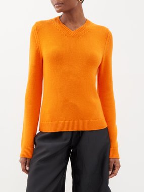 Emilia Wickstead Pace V-neck wool sweater