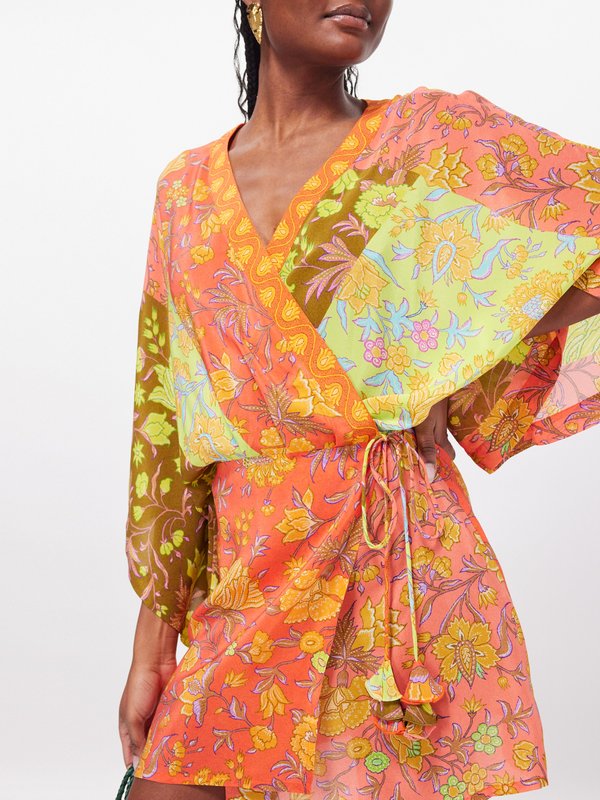 Boteh Alvita floral-print silk-crepe mini dress