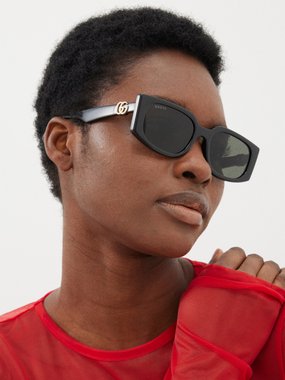 Gucci Eyewear Gucci Rectangular acetate sunglasses