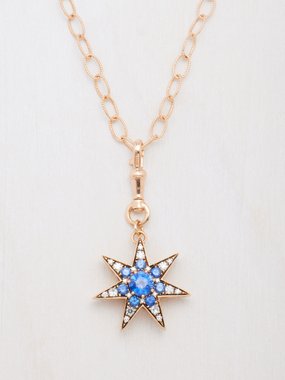 Selim Mouzannar Istanbul sapphire, diamond 18kt rose-gold necklace