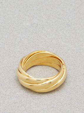 Daphine Lucia 18kt gold-plated ring