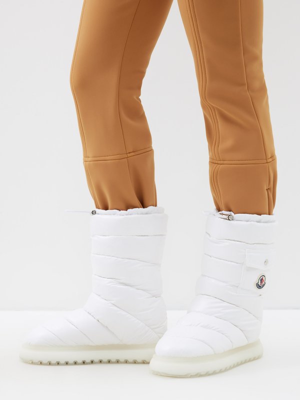 Moncler Gaia quilted down snow boots