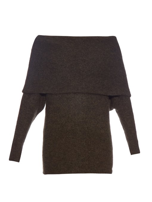 Acne Studios Daze off-shoulder mohair and wool-blend sweater 