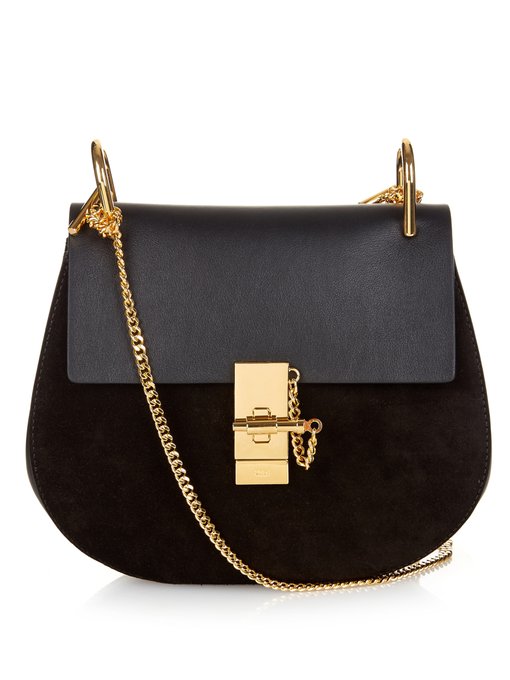 replica chloe bags uk - Drew small leather and suede cross-body bag | Chlo ...