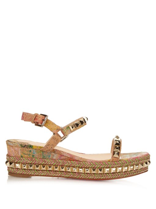 Cataclou embellished 60mm sandals | Christian Louboutin ...