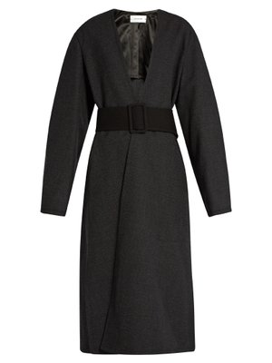 Lightweight wool wrap coat | Lemaire | MATCHESFASHION.COM UK