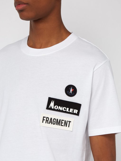 7 moncler fragment logo-patch cotton t-shirt
