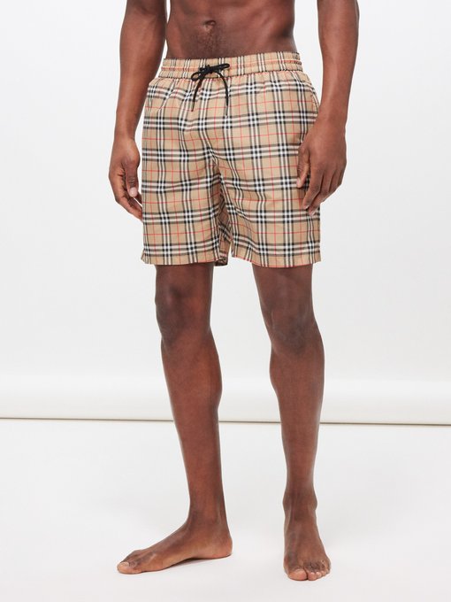 Burberry Guildes House-check swim shorts	
