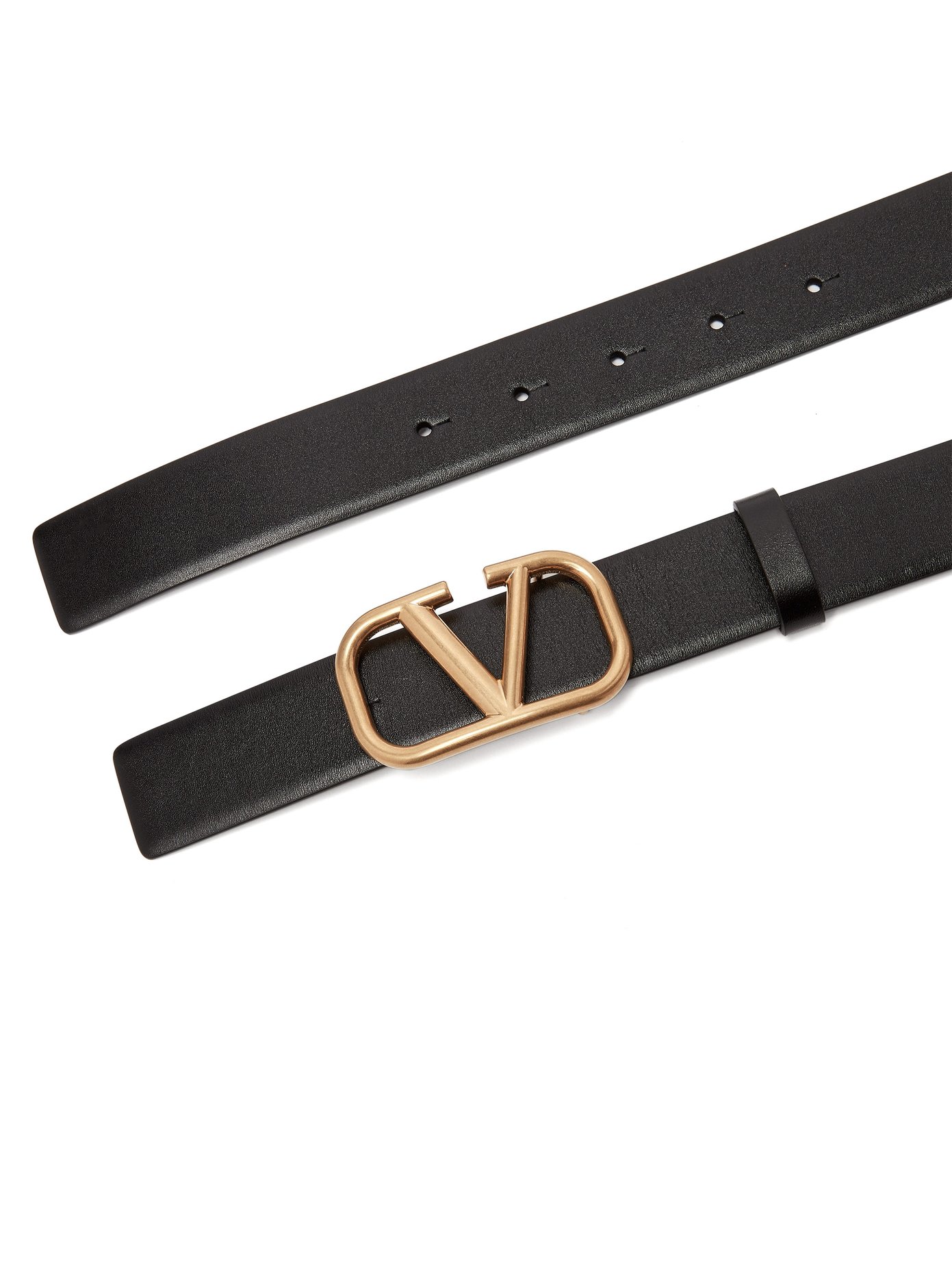 valentino valentino garavani logo buckle belt - 黑色