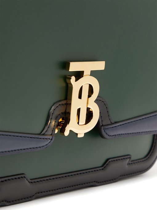 burberry tb monogram leather cross-body bag