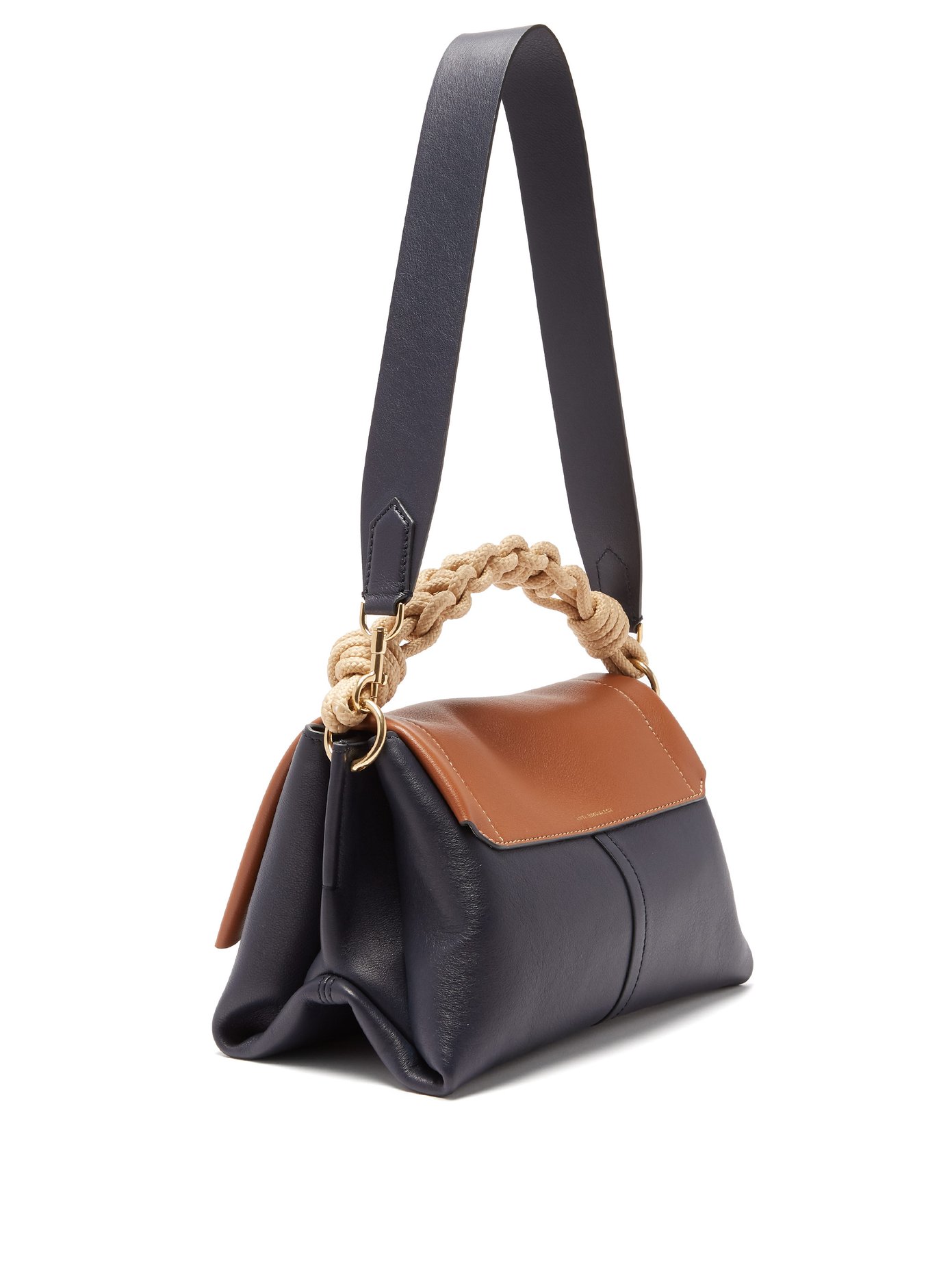 anya hindmarch rope bow leather shoulder bag