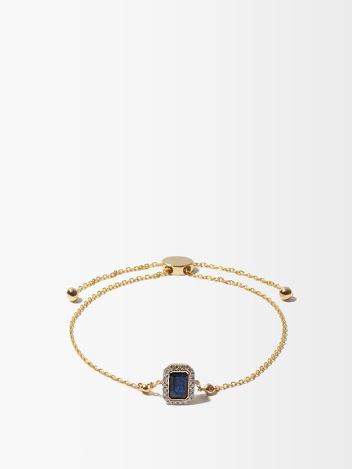 Anissa Kermiche September diamond, sapphire & 14kt gold bracelet