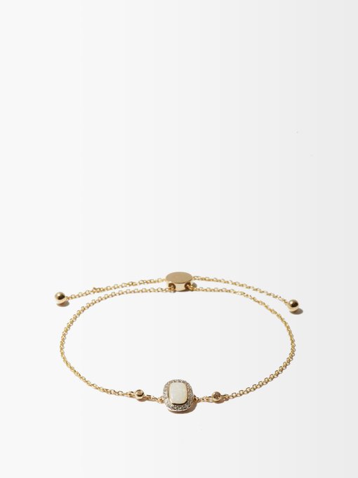 Anissa Kermiche October opal, diamond & 14kt gold bracelet