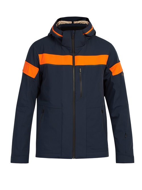 capranea - pursuit neon panel ski jacket - mens - black multi