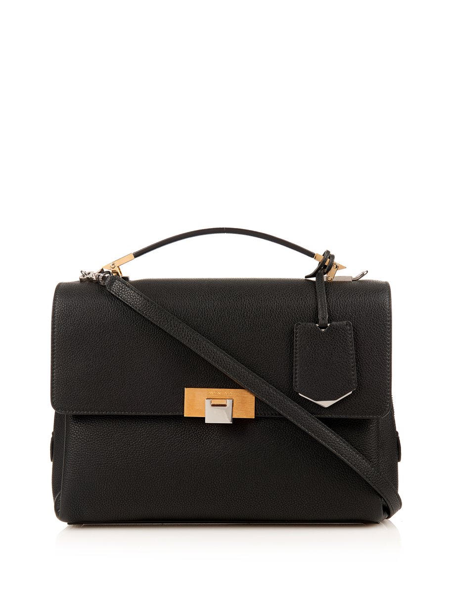 Black Le Dix Cartable S leather bag | Balenciaga | MATCHESFASHION UK