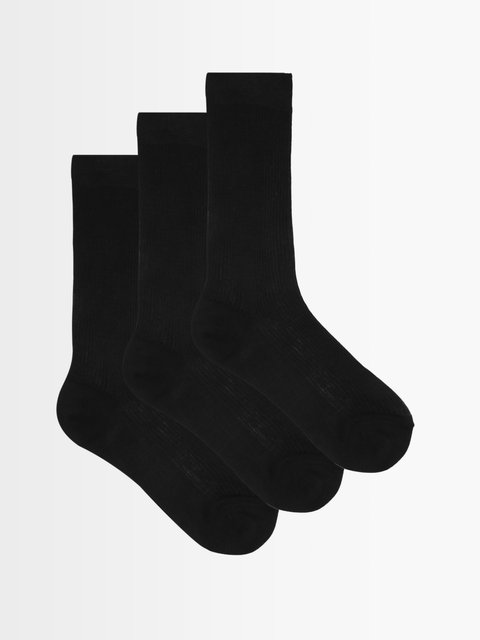 Black Sheer socks, Raey