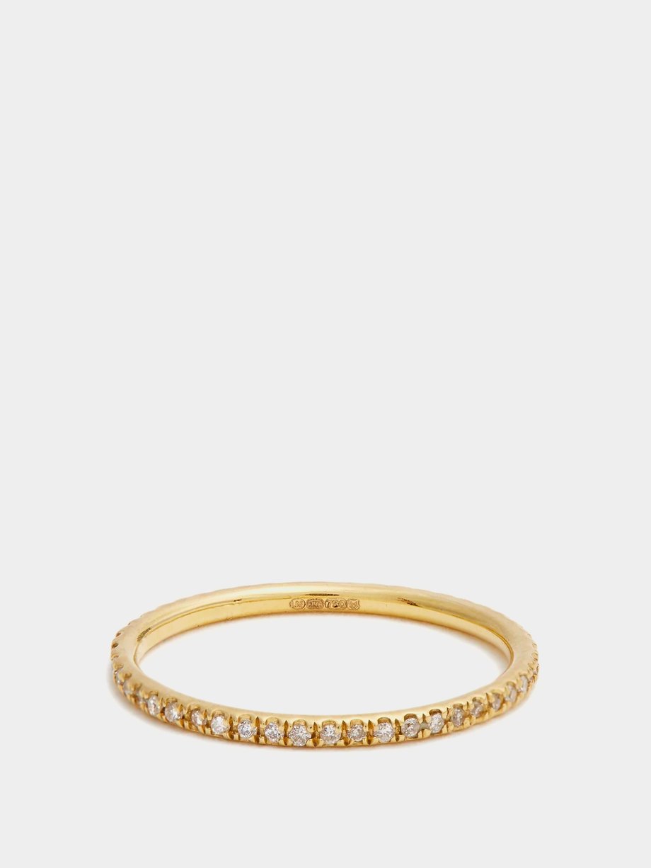 Gold Thread diamond & 18kt gold ring | Ileana Makri | MATCHES UK