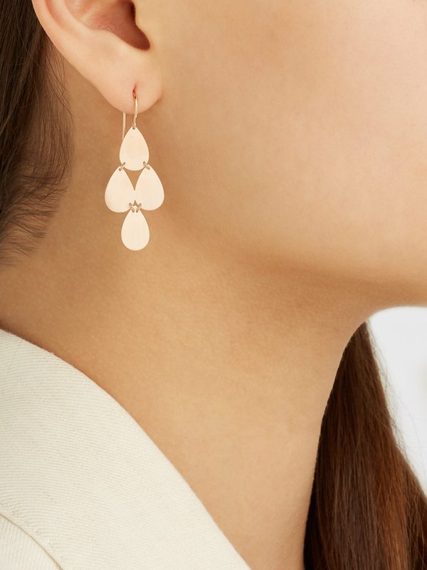 Irene Neuwirth 18kt rose-gold chandelier earrings