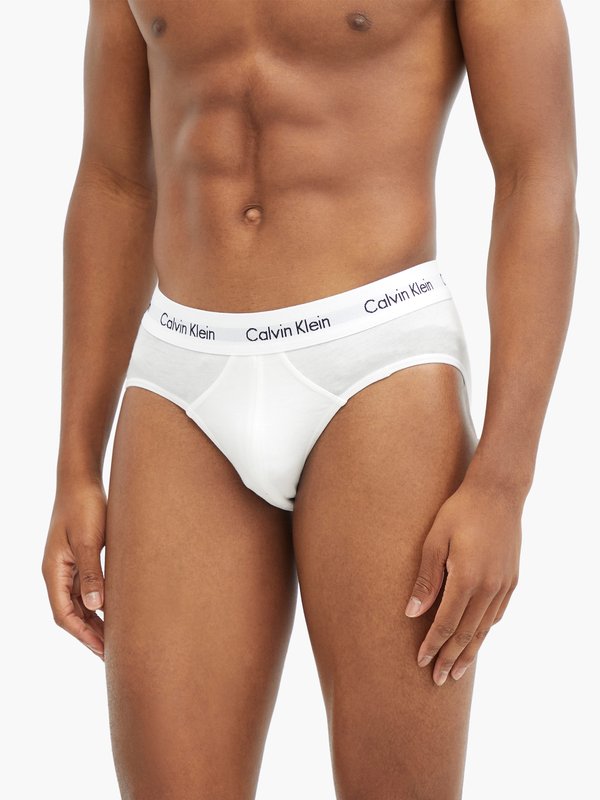 Calvin Klein Underwear Pack of three cotton-blend briefs