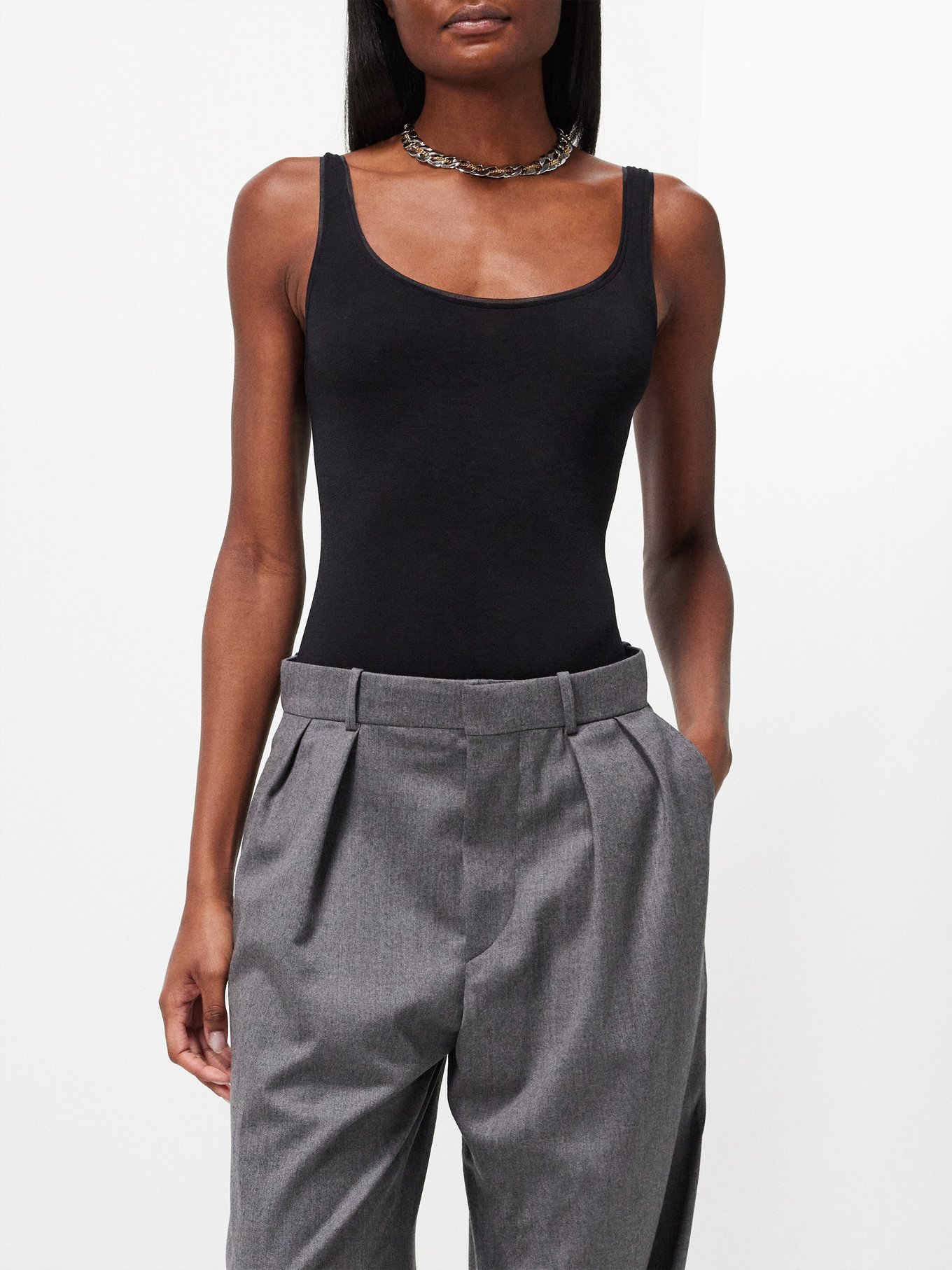 Womens Wolford black Cotton-Blend Jamaika Bodysuit | Harrods # {CountryCode}