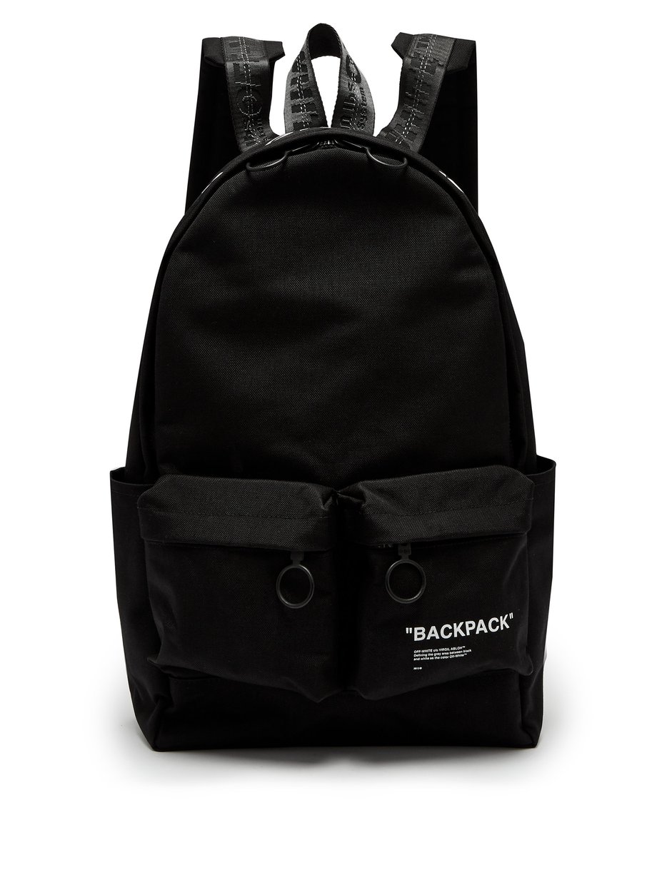 Black Quote canvas backpack | Off-White | MATCHESFASHION UK