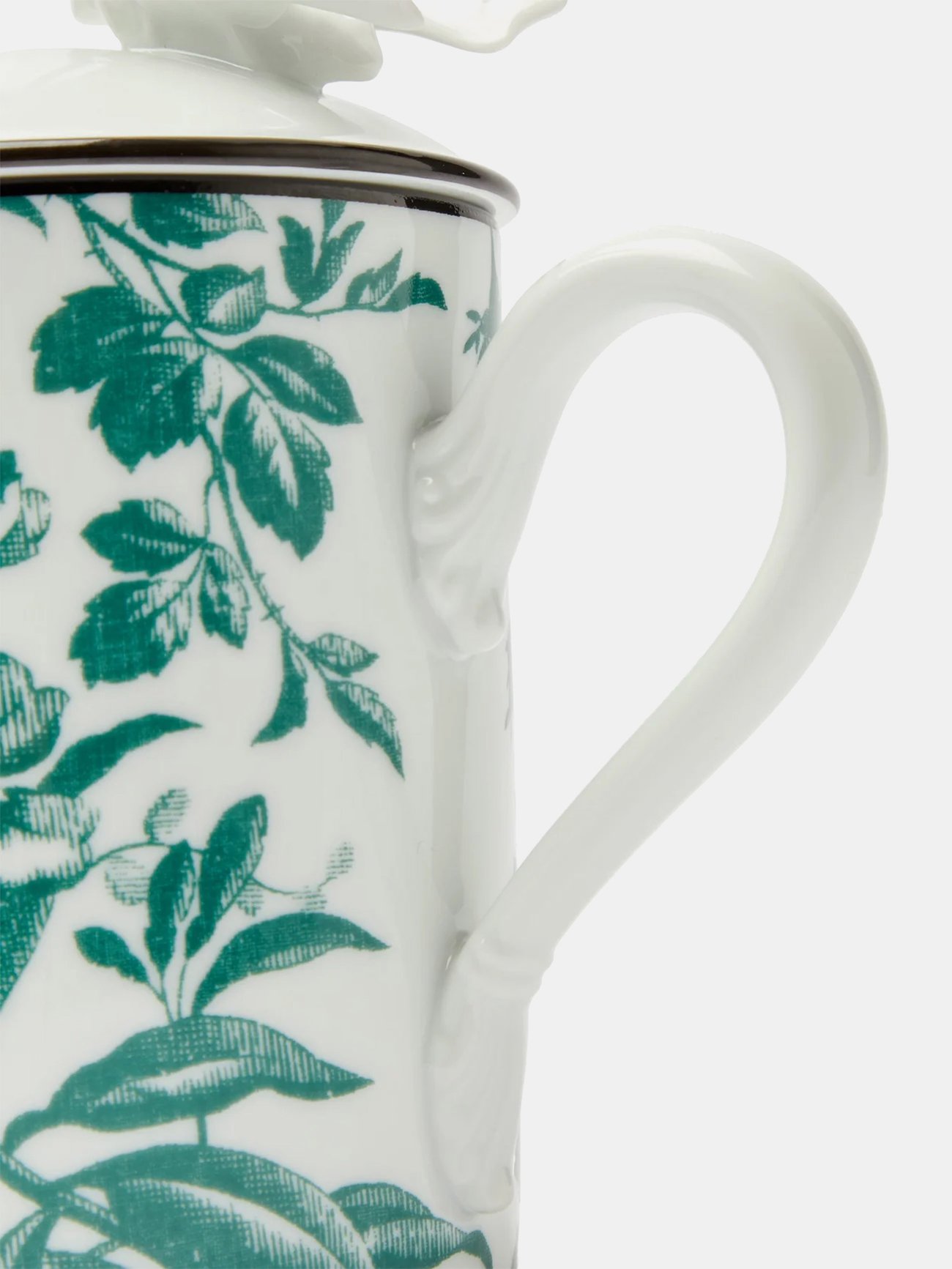 Marye Kelley Coffee Mug White Gucci Floral – Modern Art Design