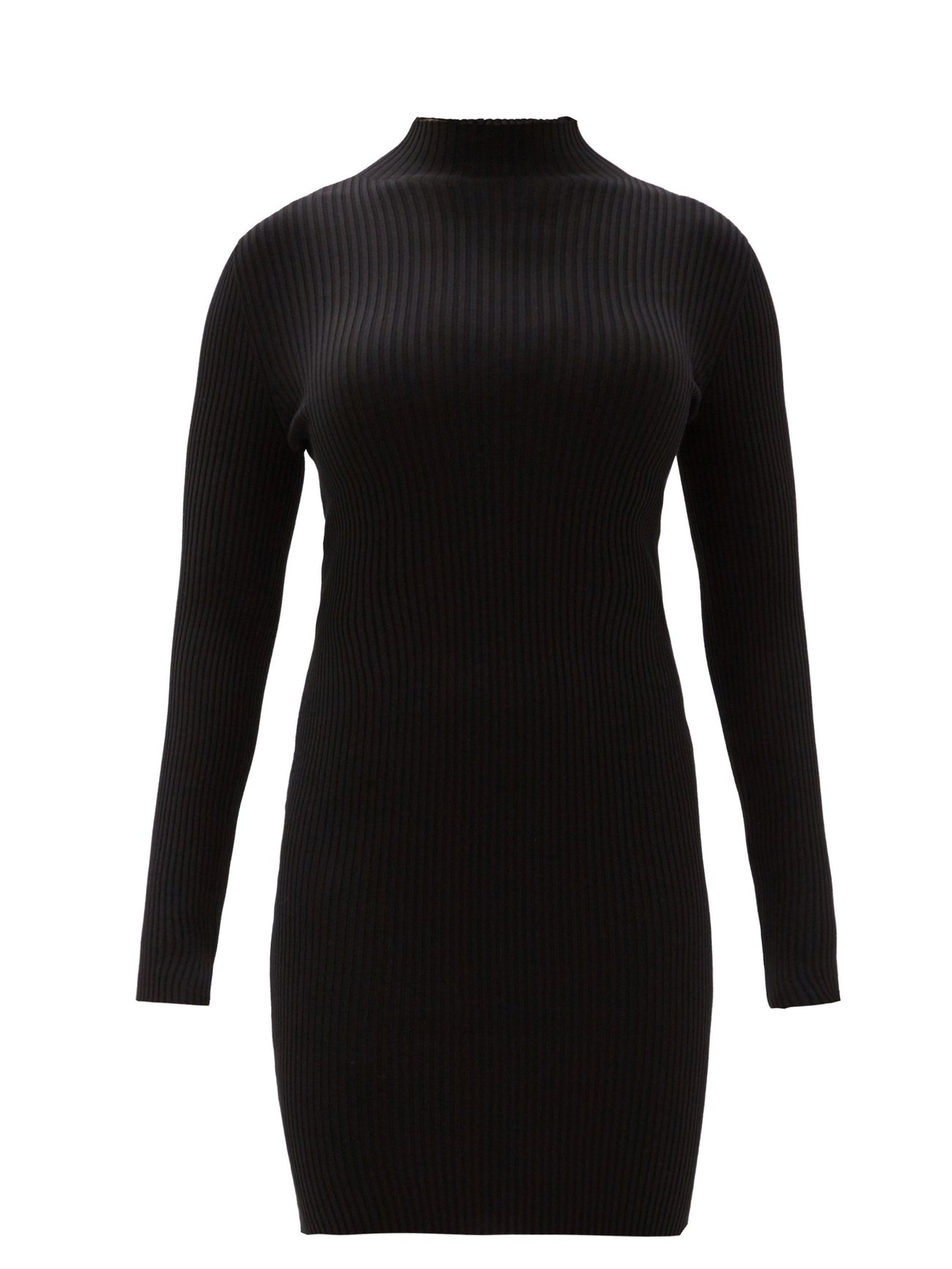 Black Rib-knitted high-neck dress | Wolford | MATCHESFASHION AU