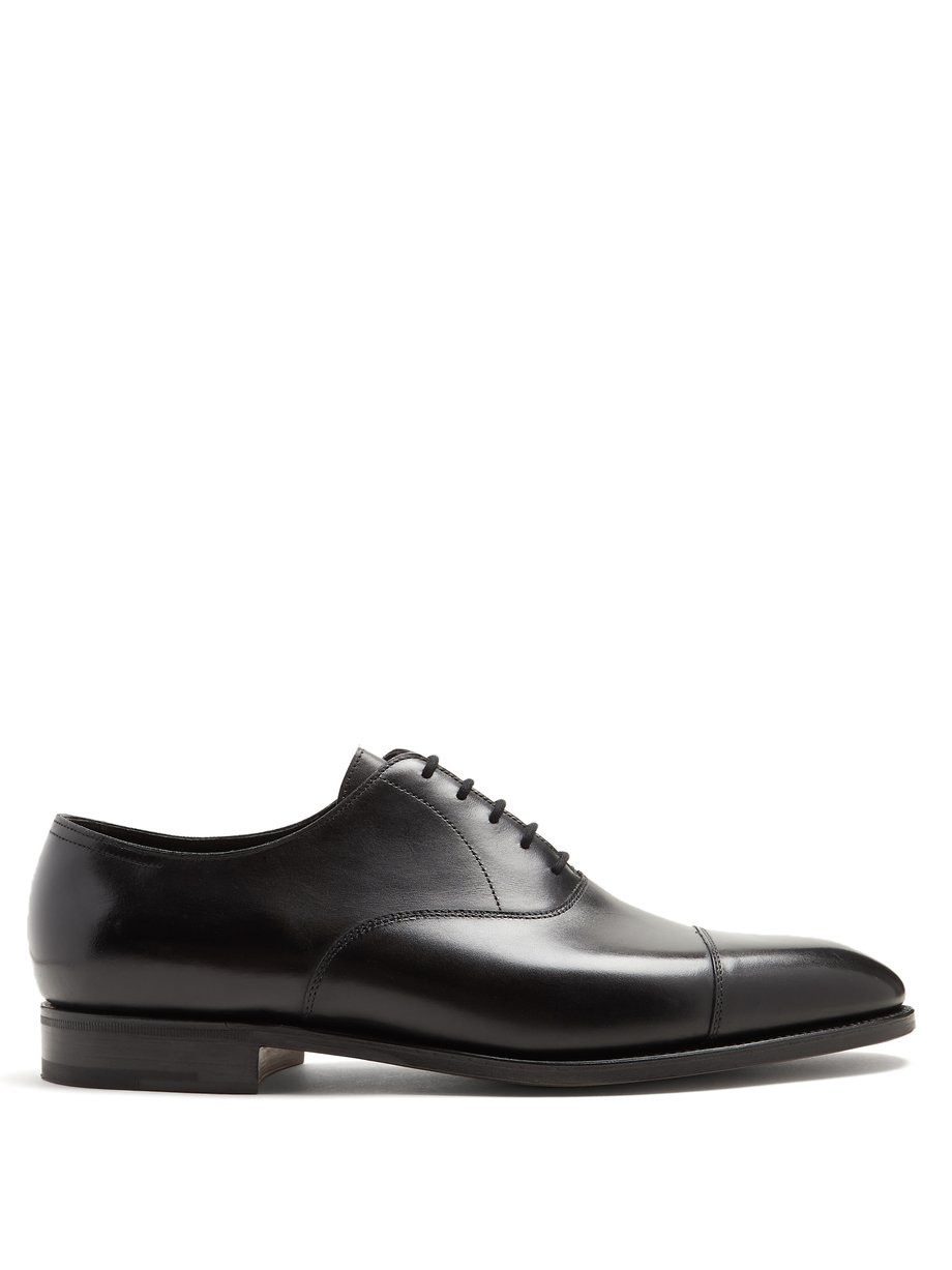 Black City II leather oxford shoes | John Lobb | MATCHES UK