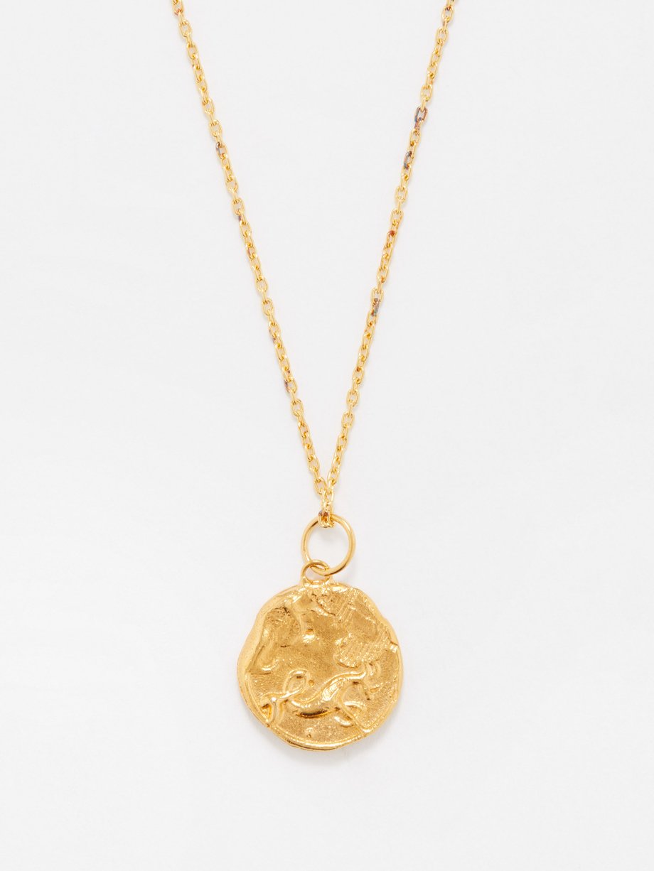 Gold Capricorn gold-plated necklace | Alighieri | MATCHES UK