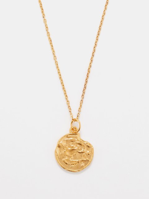 Gold Gemini gold plated necklace Alighieri MATCHES UK