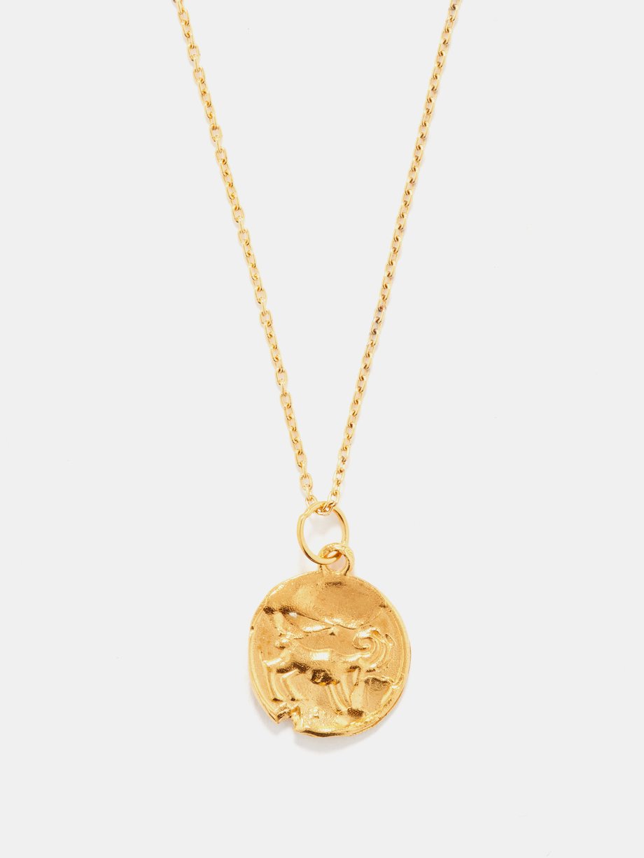 Alighieri Aries gold-plated necklace