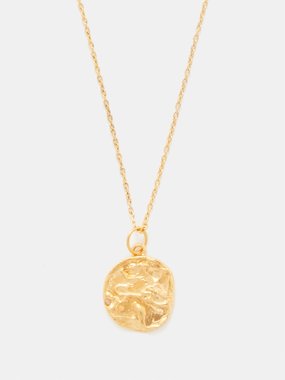 Alighieri Leo 24kt gold-plated necklace