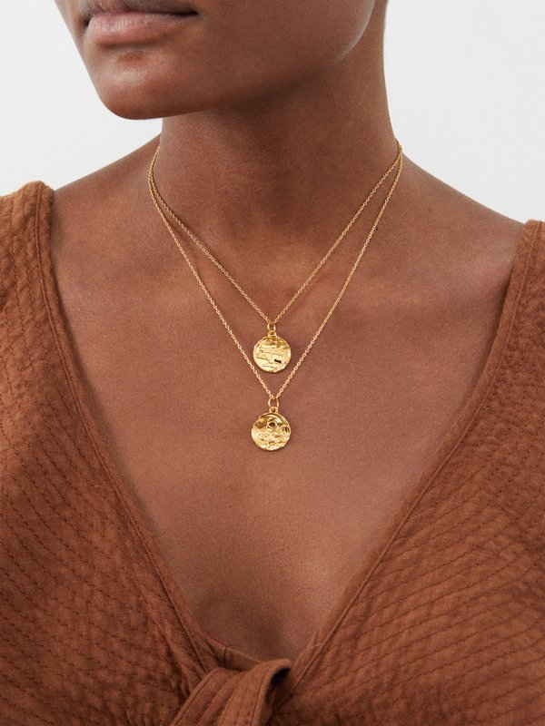 Alighieri Libra gold-plated necklace