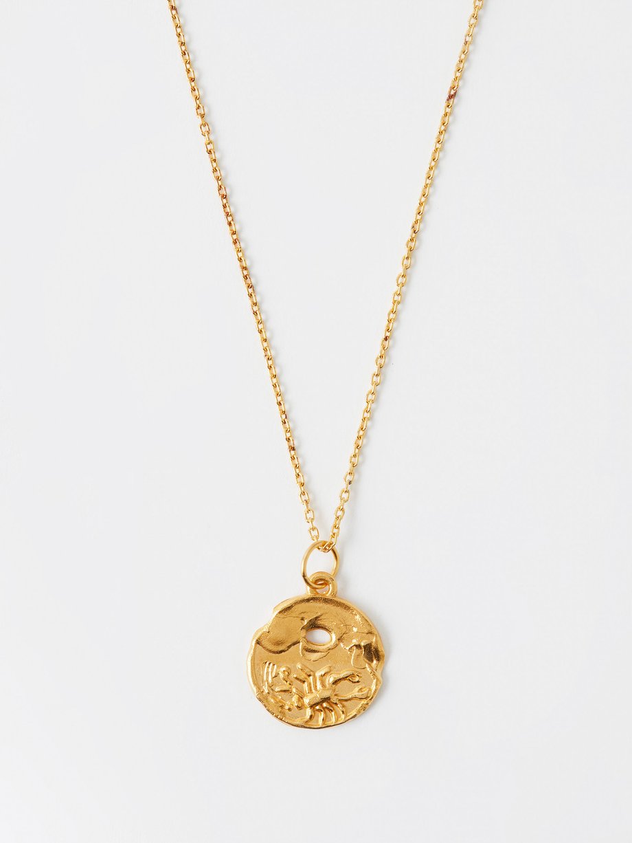 Alighieri Scorpio 24kt gold-plated necklace