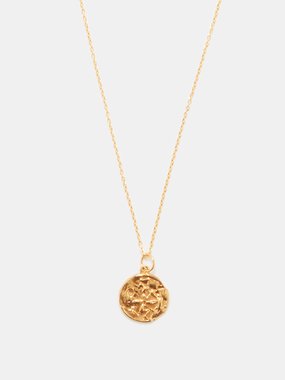 Alighieri Sagittarius gold-plated necklace