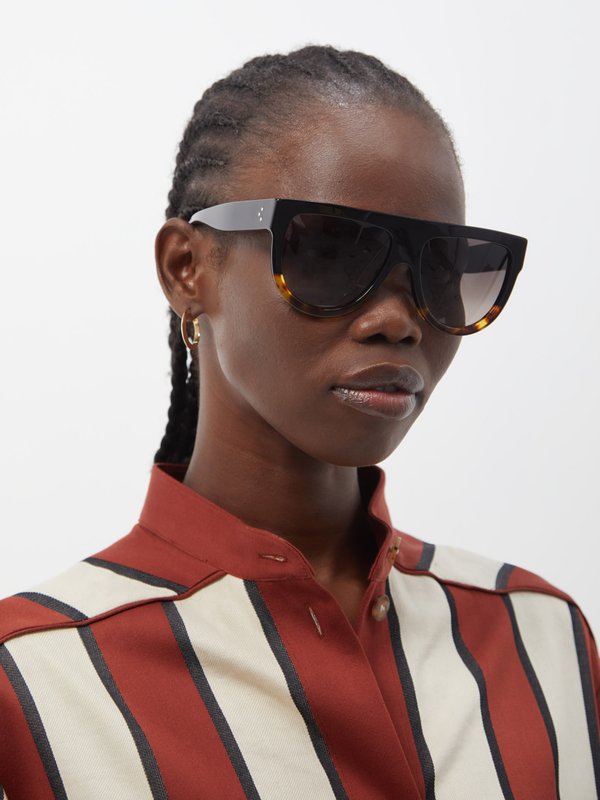 Celine Eyewear D-frame acetate sunglasses
