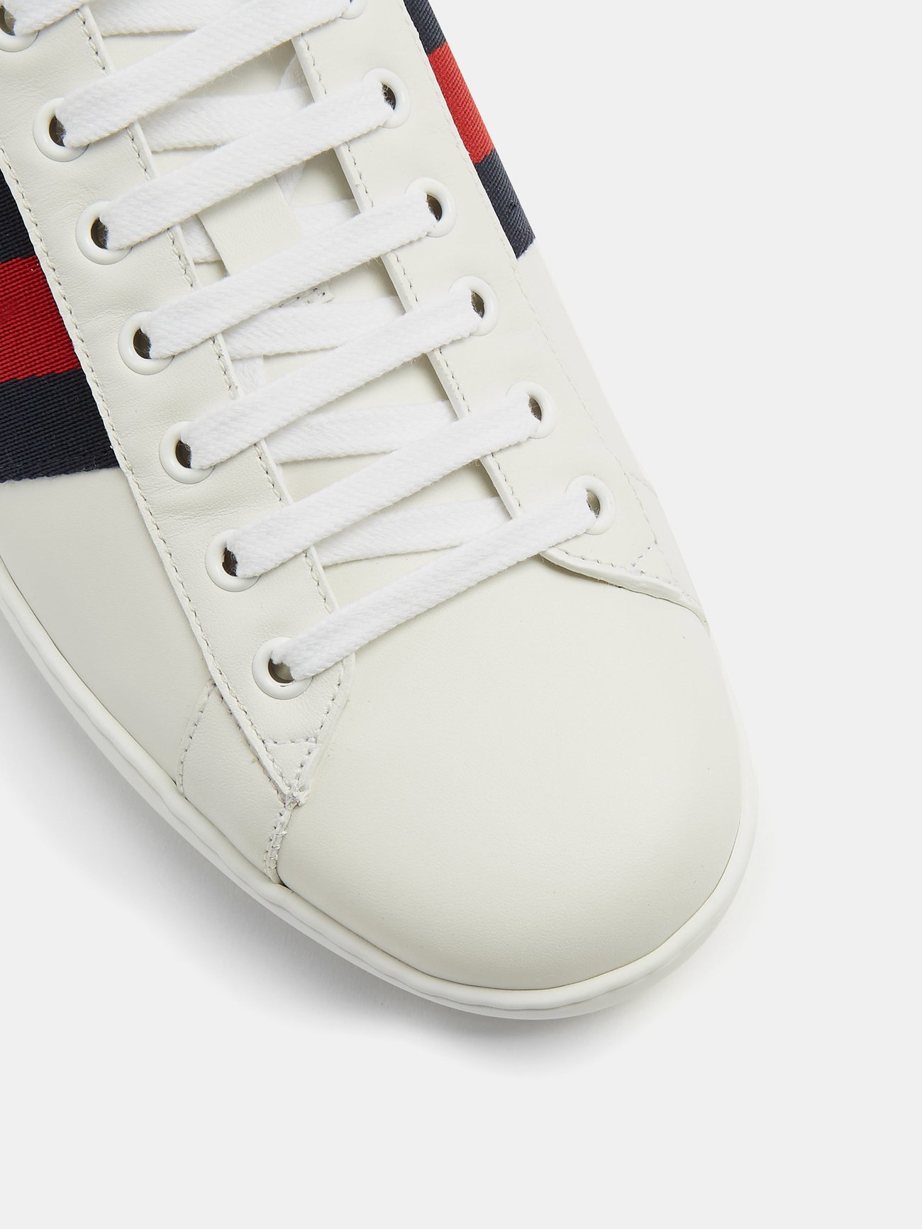 Ace leather high trainers Gucci White size 11 US in Leather - 35732975